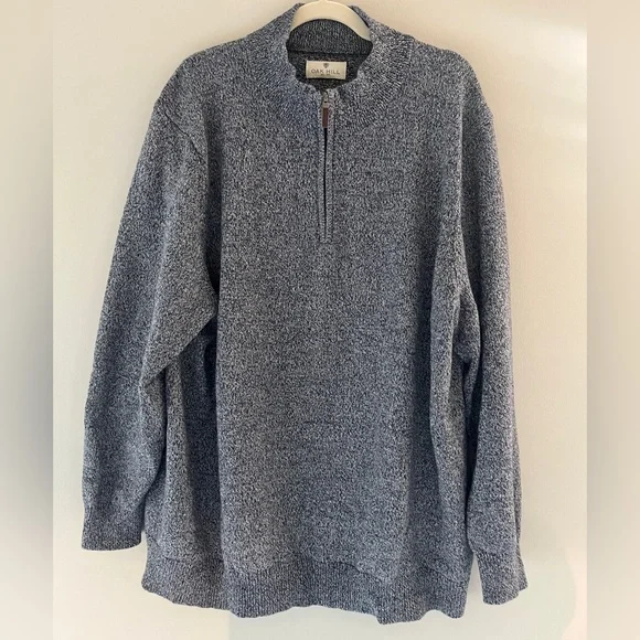 Oak Hill Men's Quarter-Zip Sweater Pullover - Picture 1 of 7
